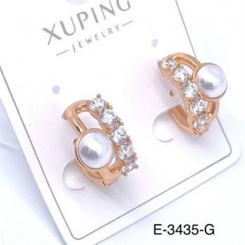 Серьги Xuping E-3435-G