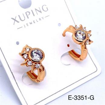 Серьги Xuping E-3351-G