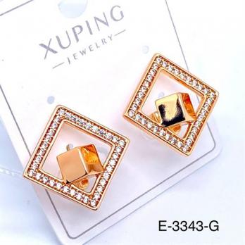 Серьги Xuping E-3343-G