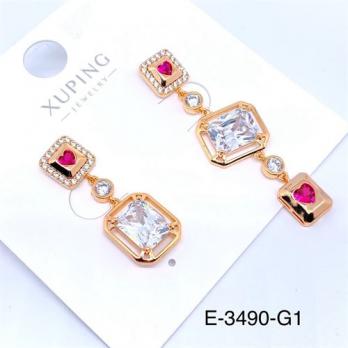 Серьги Xuping E-3490-G1