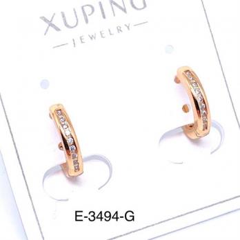 Серьги Xuping E-3494-G