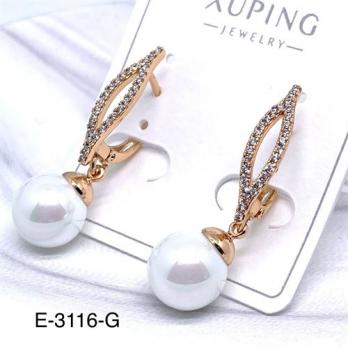 Серьги Xuping E-3116-G