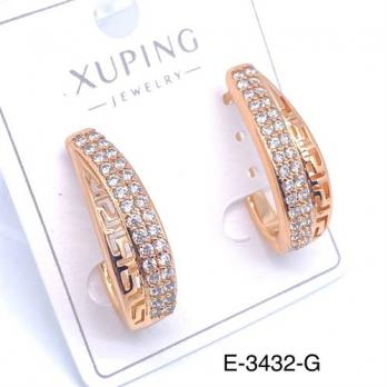 Серьги Xuping E-3432-G