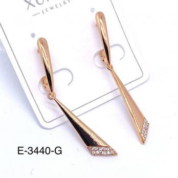 Серьги Xuping E-3440-G