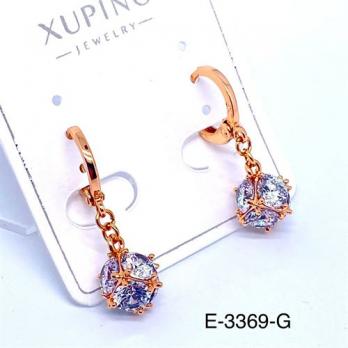 Серьги Xuping E-3369-G