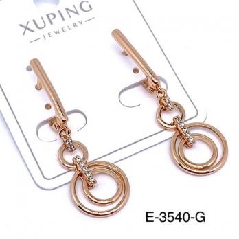 Серьги Xuping E-3540-G